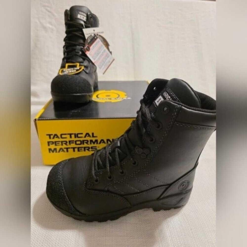 Original S.W.A.T. Classic 9" Tactical Boots Black Size 5 Waterproof Safety Toe